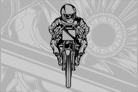 Skull Motorcycle Racing Graphic by Epic.Graphic · Creative Fabrica