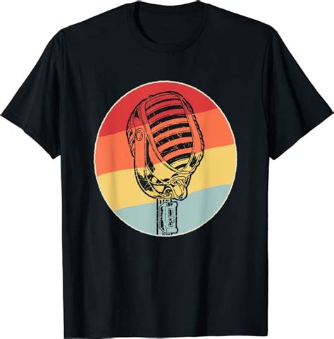 Amazon.com: Audio Microphone Retro Vintage Mic T-Shirt: Clothing