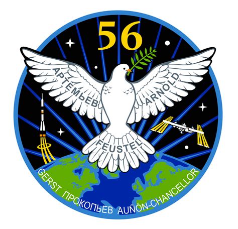 ESA - ISS Expedition 56 patch, 2018