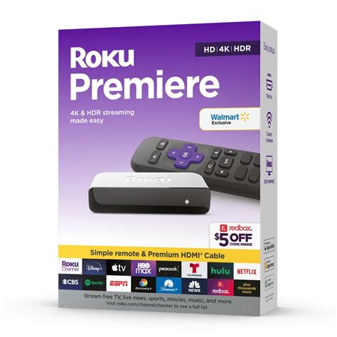 Roku Premiere 4K/HDR Streaming Media Player for $19 - 3920RW-SW