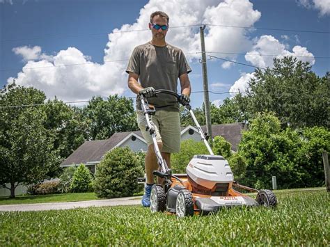 Stihl Walk-Behind Cordless Lawn Mower Kit — Deck, 36 Volt, Includes Battery And Charger, Model ...