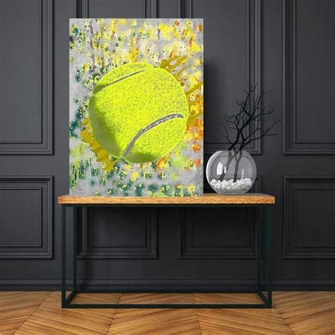 Tennis Art Tennis Player Tennis Ball Tennis Print Canvas - Etsy