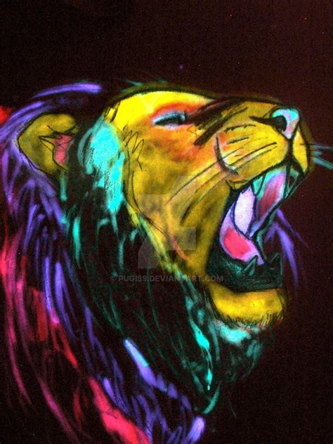 Lion - Glow in the Dark Art by Pugi89 on DeviantArt