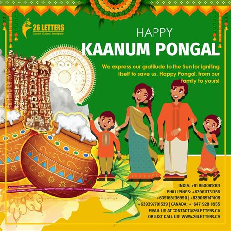 Happy Kaanum Pongal - 26Letters