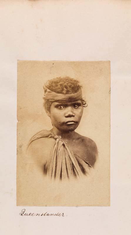 Portrait of a young Queensland Aboriginal woman c.1870