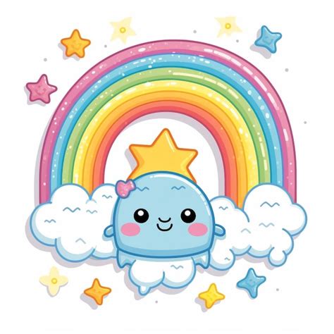 Premium AI Image | A super cute kawaii sticker