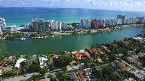 Aerial video of Indian Creek Miami Beach 1288372 Stock Video at Vecteezy