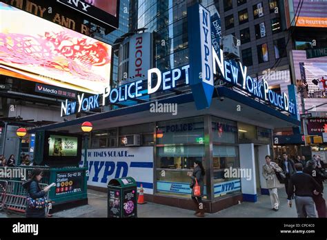 New York Police Department (NYPD) Station, Times Square, NYC Stock ...