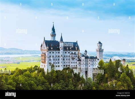 Neuschwanstein castle aerial view hi-res stock photography and images - Alamy