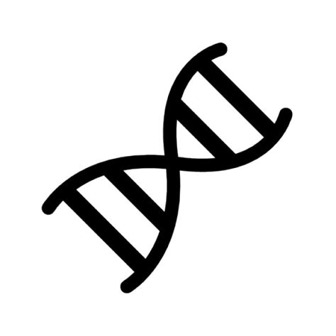 Free Icon | Dna sign in white and black