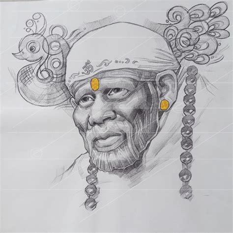 Buy Sai Baba Pencil Portraits Online | Sai Art Gallery | Sairtonline.com