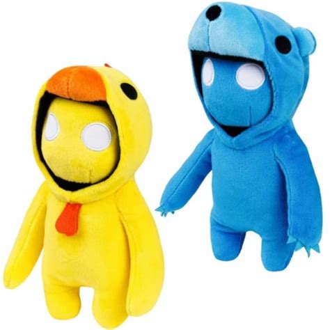 Gang Beasts Yellow Chicken Blue Bear Plush 8 Doll Gaming Character Bundle Set PMI, 1 unit - Pick ...