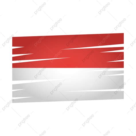 Indonesia Or Monaco Flag Vector With Transparent Background, Indonesia ...