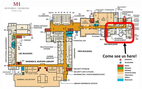 Mitchell College Campus Map