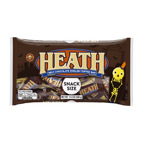 Heath, Halloween Milk Chocolate English Toffee Bars Snack Size Candy, 11.5 Oz. - Walmart.com ...