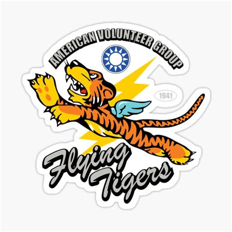 "Flying Tigers " Sticker for Sale by Joejason302 | Redbubble