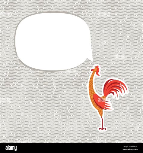 Vector decorative rooster with hand drawn ornamental body. Zodiac ...