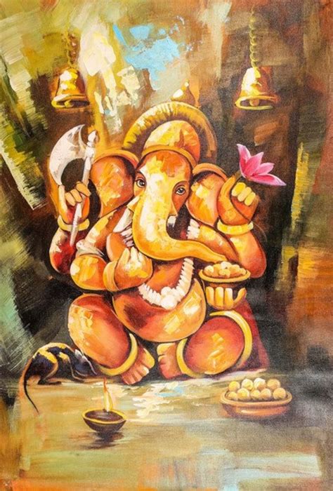 Shree Ganesha Ganpati Handmade Painting Orginal Painting - Etsy