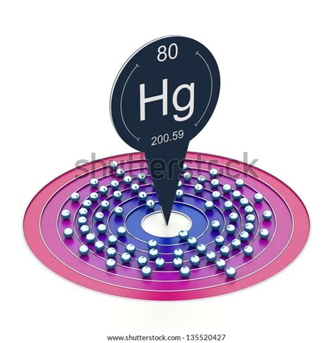 Mercury Element Periodic Table Electron Configuration Stock ...