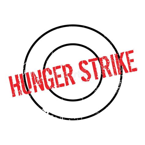 Hunger Strike rubber stamp stock vector. Illustration of humanitarian ...