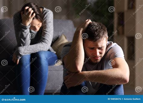 Sad Couple after Breaking Up Stock Photo - Image of dispute, cheating ...