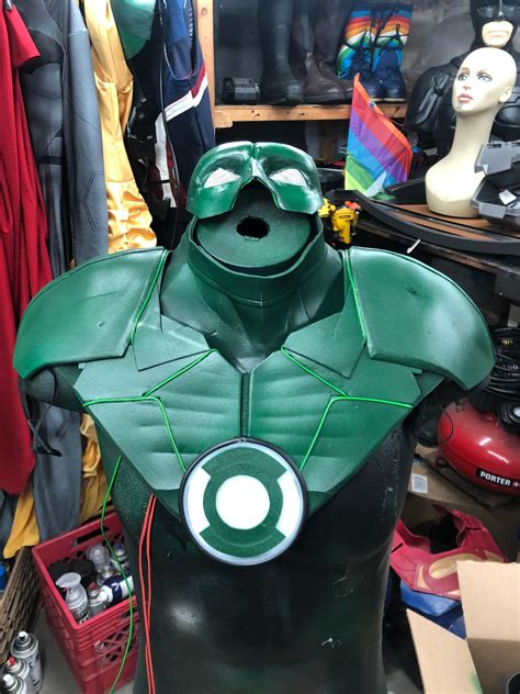 Green Lantern inspired costume chest and shoulder armor | Etsy