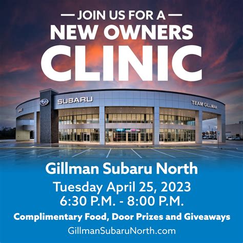 New Owners Clinic | Team Gillman Subaru North