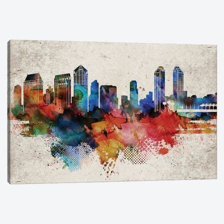 San Diego Desert Skyline Canvas Wall Art by WallDecorAddict | iCanvas