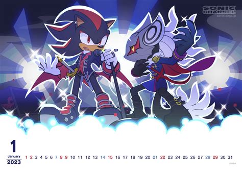 Sonic Channel Calendar January 2023: Musician Shadow & Infinite - Sonic ...