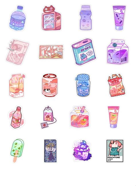 Cute sticker drink