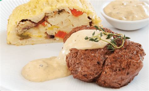 Grilled Fillet or Rump Steak with Mixed Peppercorn Sauce | Clover Corporate