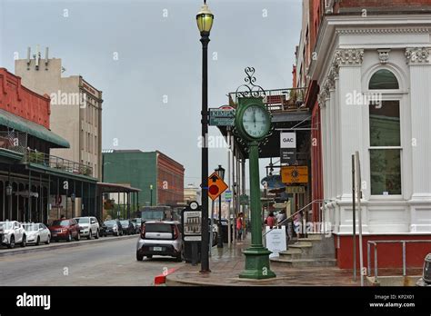 The Strand Historic District, City of Galveston, Galveston island Stock Photo: 168480033 - Alamy