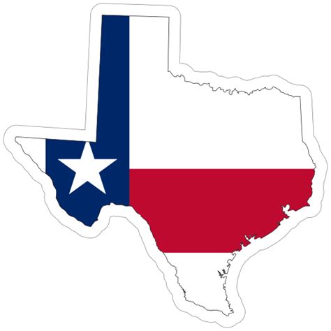 Texas Flag State Sticker