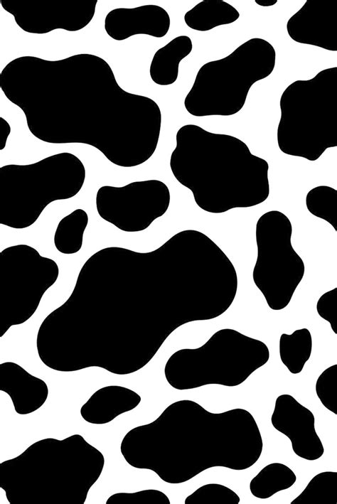 Cow Print | Black White Wallpaper Download | MobCup