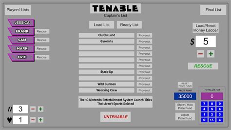 Tenable Game Show Software - Etsy