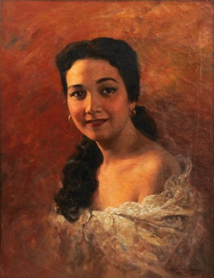 Fernando Amorsolo | Portrait of Chona Kasten (1953) | MutualArt