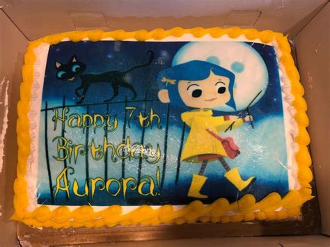 Coraline Cake | Novelty birthday cakes, Happy 7th birthday, Cute birthday ideas