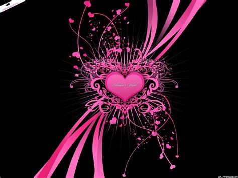 Love Wallpaper | Love pink wallpaper, Heart wallpaper, Pink and black wallpaper