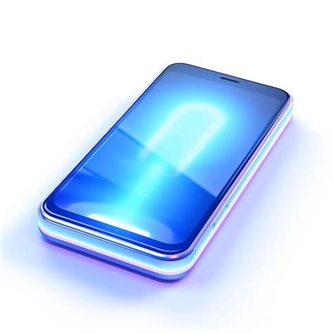 Premium AI Image | a blue cell phone with a blue case that says'lg'on it