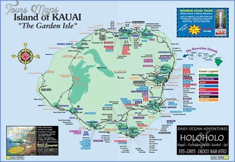 Kauai Hiking Map - ToursMaps.com