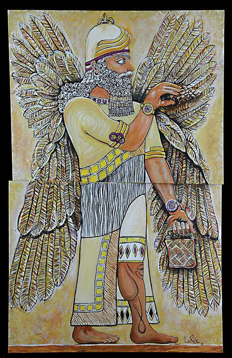 Enki the Anunnaki Painting by Doug LaRue - Pixels