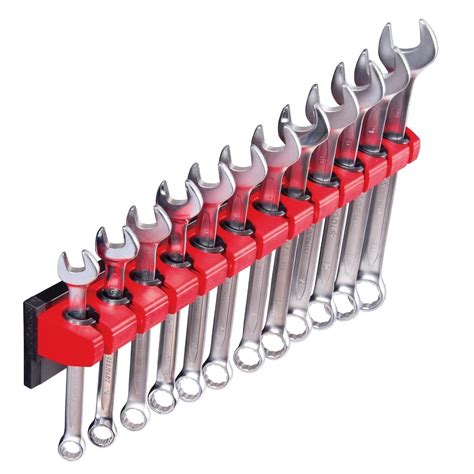 Big Red Magnetic Lock-A-Wrench Storage Organizer Holds 12 Piece