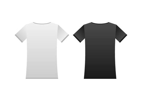 White T-shirt - back and front. Vector illustration. 34345580 Vector ...