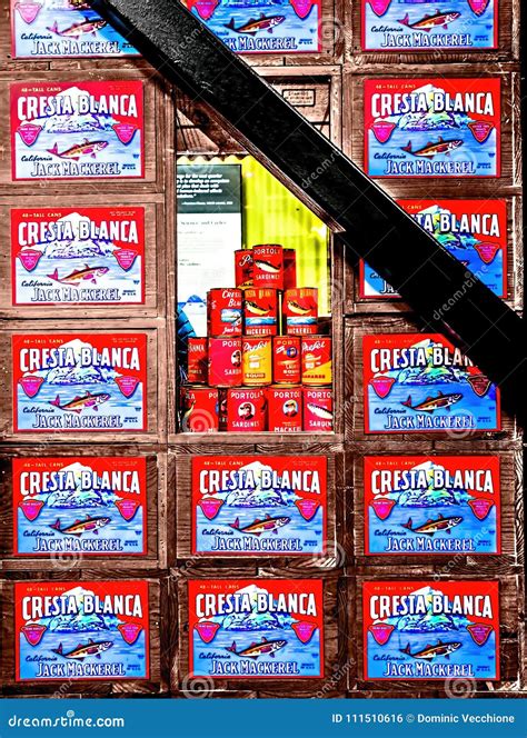 Vintage Sardine Boxes and Cans Editorial Photo - Image of california, cans: 111510616