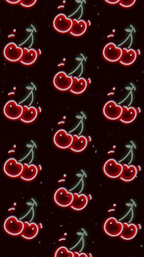 🍒🍒🍒 #cherries #wallpaper #neon #retro | Inspo in 2019 | Retro wallpaper ...