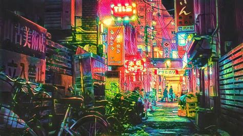 Neon Tokyo City Wallpaper 4k