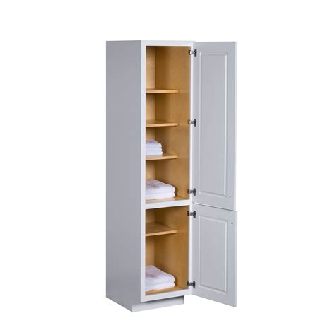 White Floor-standing Linen Cabinet - Semi-custom Collection – Broadway ...