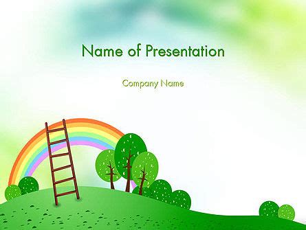 Kindergarten Theme PowerPoint Template, Backgrounds | 11585 | PoweredTemplate.com