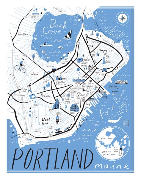 Map of Portland Maine :: Behance