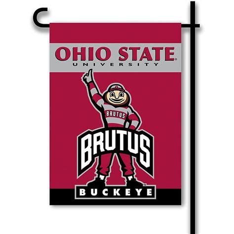 Ohio State Buckeyes 2-Sided Garden Flag - Brutus